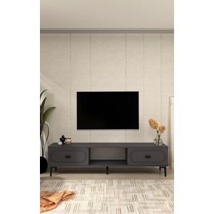 Comoda TV, Hanah Home, Weny, 150x40.6x29.6 cm, PAL , Antracit imagine