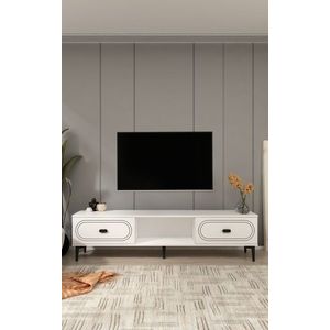 Comoda TV, Hanah Home, Weny, 150x40.6x29.6 cm, PAL , Alb imagine