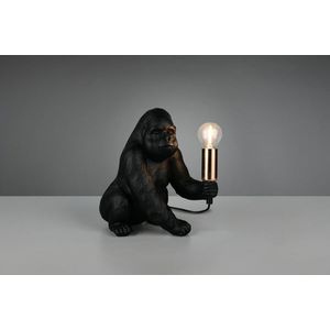 Lampa de masa Kong, RL, 22x15x23 cm, 10W, 1x E14, polirasina, negru imagine