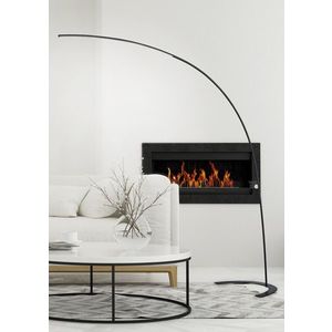 Lampadar Shanghai, TRIO, 62x210 cm, 18W, 1x SMD, metal, negru imagine