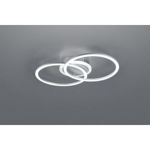 Plafoniera Venida, RL, 50x30x7.5 cm, 25W, 1x SMD, metal, titaniu imagine