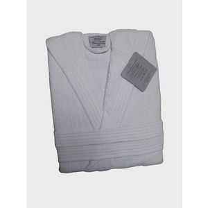 Halat de baie cu gluga, ET 2000 IMPEX, L/XL, bumbac, alb imagine