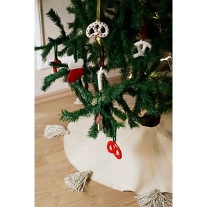 Ornament de brad de Crăciun, BSY413, In, Crem imagine