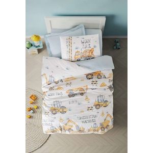 Lenjerie de pat pentru o persoana Young, L'essentiel Maison, Buildo, Bumbac Ranforce, Albastru imagine