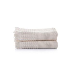 Set prosoape de baie, L'essentiel Maison, Sara, Ecru imagine
