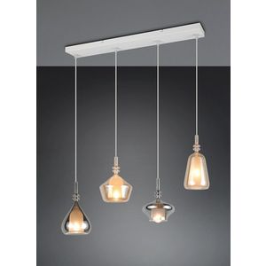 Lustra Aldea, TRIO, 65x9x200 cm, 10W, 4x E14, metal, multicolor imagine