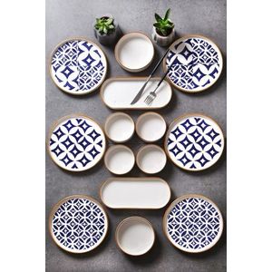 Set de mic dejun, Hermia, 430KSV1383, Platou: 25 x 11 x 3, 5 cm (2 bucăți), Multicolor imagine