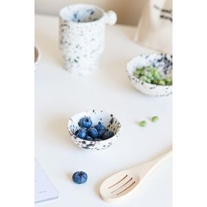 Bol ceramic, Hermia, 886SVN1101, Alb/Negru imagine