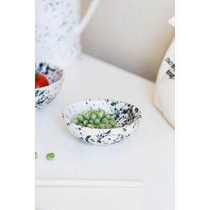 Bol ceramic, Hermia, 886SVN1106, Alb/Negru imagine
