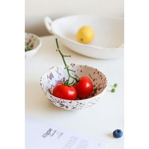 Bol ceramic, Hermia, 886SVN1112, Maro/Alb imagine