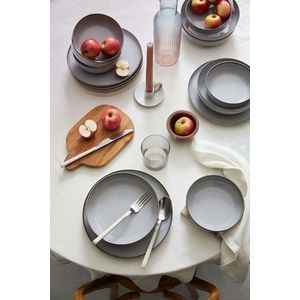 Serviciu de masa, Hermia, 710KTP4518, Farfurie: 20 cm (4 bucăți), Gri imagine