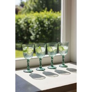 Set de pahare de vin, Hermia, 409PBH1149, Verde imagine