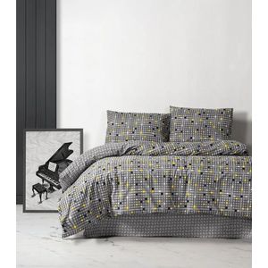 Lenjerie de pat dubla King (FR), L'essentiel Maison, Dama, Galben imagine