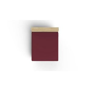 Cearceaf de pat cu elastic Ranforce Single (FR) (IT) (ES) (DE), L'essentiel Maison, Maroon, Maro imagine