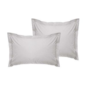 Set 2 fete de perna Oxford Satin, L'essentiel Maison, De Light Grey, Gri deschis imagine