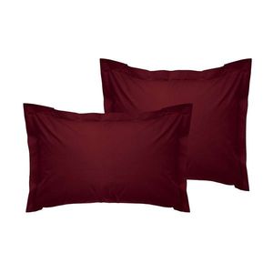 Set 2 fete de perna Oxford Satin, L'essentiel Maison, De Maroon, Maro imagine