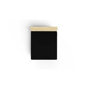 Cearceaf de pat cu elastic Ranforce Single Small (FR), L'essentiel Maison, Black, Negru imagine