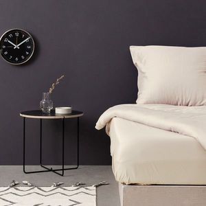 Cearceaf de pat cu elastic Satin Single Large (FR), L'essentiel Maison, De Cream, Crem imagine