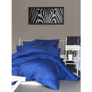 Cearceaf de pat cu elastic Satin Queen (DE), L'essentiel Maison, De Dark Blue, Albastru inchis imagine