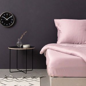 Cearceaf de pat cu elastic Satin Queen (DE), L'essentiel Maison, De Light Pink, Roz deschis imagine