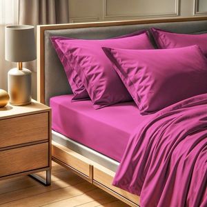 Cearceaf de pat cu elastic Ranforce Single Small (FR), L'essentiel Maison, Tonne Rosse, Roz prafuit imagine