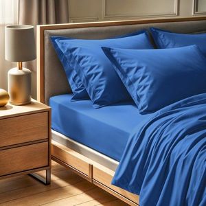 Cearceaf de pat cu elastic Ranforce Single Small (FR), L'essentiel Maison, Tonne Bleue, Albastru imagine
