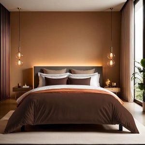 Husa de pilota Ranforce Single (FR), L'essentiel Maison, Tonne Brune, Maro inchis imagine