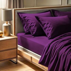 Cearceaf de pat cu elastic Ranforce Double (FR) (IT) (ES) (DE), L'essentiel Maison, Tonne Viole, Mov imagine