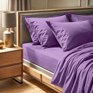 Cearceaf de pat cu elastic Ranforce Super King (FR) (IT) (ES) (DE), L'essentiel Maison, Tonne Viole, Lila imagine