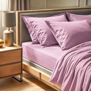 Cearceaf de pat cu elastic Ranforce Super King (FR) (IT) (ES) (DE), L'essentiel Maison, Tonne Rosse, Roz prafuit imagine