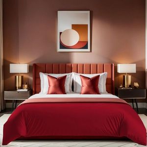 Husa de pilota Ranforce Single (FR), L'essentiel Maison, Tonne Rosse, Rosu claret imagine