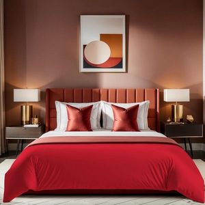 Husa de pilota Ranforce Single XXL (DE), L'essentiel Maison, Tonne Rosse, Rosu imagine