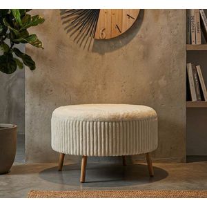 Taburet, Mauro Ferretti, Goteborg, 83x56 cm, MDF/poliester, alb imagine