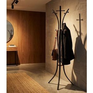 Cuier, Mauro Ferretti, Hang X, 52x183 cm, metal/lemn de stejar, negru/maro imagine