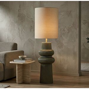 Lampa de masa, Mauro Ferretti, Harmony, 1 x E27, 40W, 35x112 cm, ceramica, verde imagine