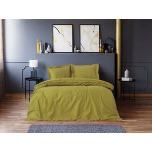 Lenjerie de pat dubla Super King (FR), 3 piese, L'essentiel Maison, Elegant, Verde imagine