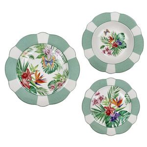 Serviciu de masa 18 piese, Oasi, Brandani, portelan New Bone China imagine