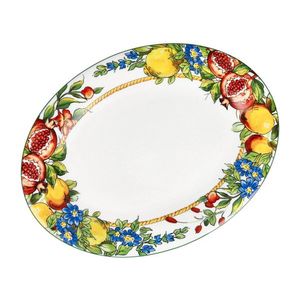 Platou pentru servire, Prospero, Brandani, 30x23 cm, portelan New Bone China imagine