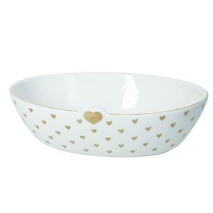 Bol, Amore Mio Cuori , Brandani, 17.5x13x5 cm, 300 ml, portelan New Bone China imagine