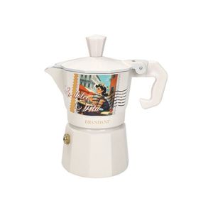 Cafetiera, Dolce Vita Avorio, Brandani, capacitate 1 ceasca, 6x12x13 cm, aluminiu imagine