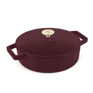Oala cu capac Berlinger Haus, Leonardo, 26 cm, 2.57 L, fonta, visiniu mat imagine