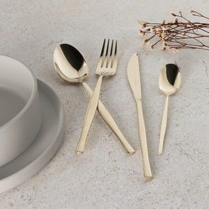 Set tacamuri 24 piese Berlinger Haus, Cutlery, model patrat, inox, sampanie imagine