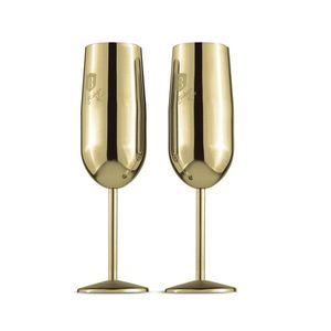 Set 2 pahare pentru sampanie Berlinger Haus, Sahara/Leonardo, 260 ml, inox 18/10, auriu imagine