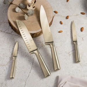 Set 4 cutite Berlinger Haus, Sahara/Leonardo, inox, auriu imagine