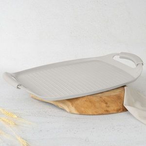 Tava grill Berlinger Haus, Sahara, 47x29 cm, aluminiu forjat, crem mat imagine