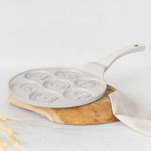 Tigaie pentru clatite, 7 forme animale Berlinger Haus, Sahara, 26 cm, aluminiu turnat, crem mat imagine