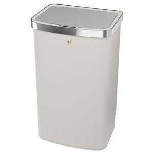 Cos de gunoi cu senzor Berlinger Haus, Sahara, 38.5x28.5x65 cm, 60 L, otel, crem mat imagine