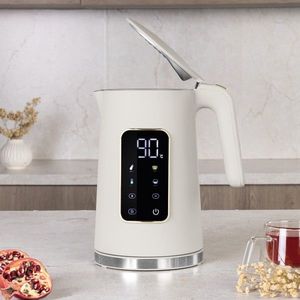 Ceainic electric digital Berlinger Haus, Sahara, 1.7 L, plastic/inox, crem mat imagine