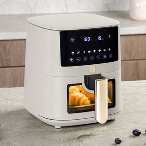 Friteuza cu aer cald si fereastra Berlinger Haus, Sahara, 5 L, 1400W, crem mat imagine