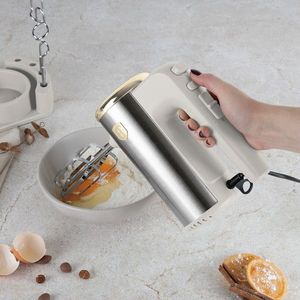 Mixer de mana cu suport Berlinger Haus, Sahara, 300W, plastic/inox, crem/argintiu imagine